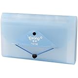 Expanding 13 Pocket File Coupon Accordion Organizer Folder Light Blue
