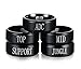 Stainless Steel League of Legends LOL Rings,JUNGLE Engraved,Black,Size 10