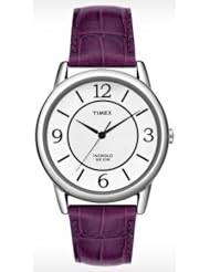 Timex T2N690 Wmns Purple Croco Lthr Strp
