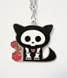 Skelanimals Kit the Cat Necklace and Keycap Gift Sets