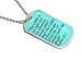 Lord is My Light Psalm 27 - Military Dog Tag Keychain