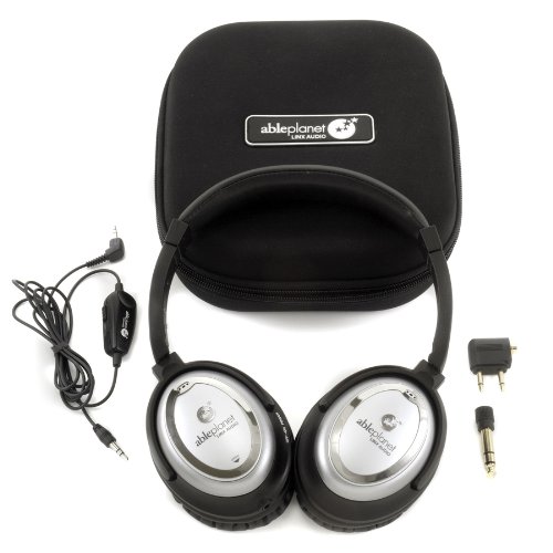  Able Planet NC1007CH Clear Harmony Around the Ear ANC Headphones (Silver) 