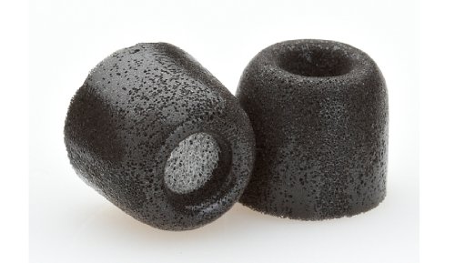 Comply Tx-500 Isolation PLUS Earphone Tips (Black, 3 Pairs, Medium)