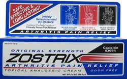 Zostrix Arthritis Pain Relief Cream 2 oz (56.6 g)