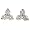 10k Yellow Gold Diamond 3-Stone Earrings (1/4 cttw, H-I Color, I1-I2 Clarity)