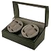 NEW Quad Watch Winder For 4 Automatic Watch Built in IC Program Runs AC or Battery Black Finish Gift Box