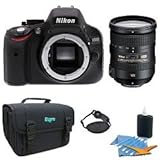 Nikon D5100 DX-format Digital SLR Body w/ 3-inch Vari-angle LCD w/ 18-200mm ....