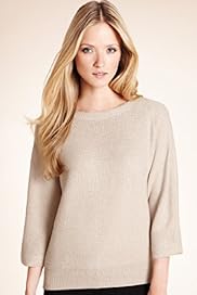 Autograph Rear Button Sparkle Jumper with Wool