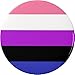 Genderfluid Flag Symbol 1.25â€ Pinback Button Pin Support Awareness Gender Fluid