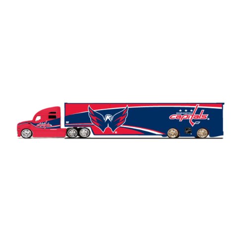 NHL Washington Capitals Top Dog Tractor Trailer Transport 1:64 Scale Diecast