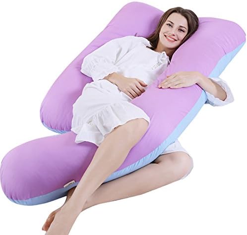 Joyourbaby Comfort U Total Body Pillow (Lilac Blue)