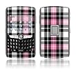 Pink Plaid Design Protective Skin Decal Sticker for Blackberry 8800/ 8820/ 8830/ World Cell Phones