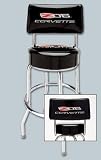 Corvette Garage EZ Comfort Counter Stool with Z06 505 HP Emblem
