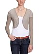 VERO MODA Damen Strickjacke, 10074516 Alive Bolero, Gr. 42 (XL), Grau (LT. HEMP SAND)