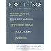 First Things