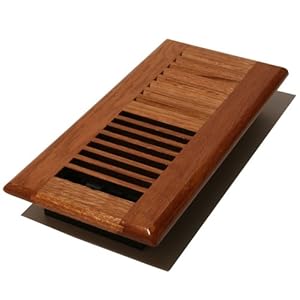 Decor Grates WL214-M Wood Louver Floor Register, Medium Oak, 2-Inch by 14-Inch