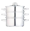 16cm 3 Tier Steamer with Glass Lid