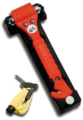 Life Hammer & Res-Q-Me Kit - Yellow Keychain