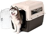 Petmate Vari Kennel Ultra Fashion, XLarge, Bleached Linen/Coffee Grounds