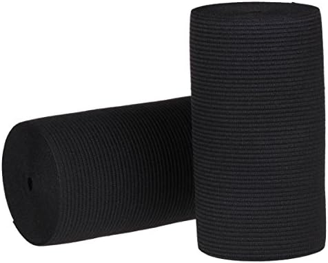 Usew 4.5-inch By 3 Yards Black Knit Heavy Stretch High Elasticity Elastic Band