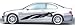 #229 pair of large TUNER / HOT ROD vinyl body graphics by STREET KING DECALS. Available in many colors.
