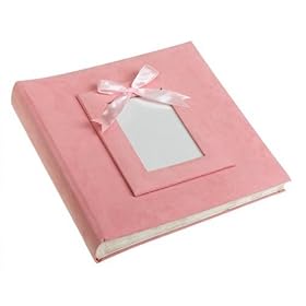 Suede Nursery Photo Album - Pink