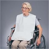 `Barrier Bib with Catch Pocket With Catch Pocket * Features a velcro closure * Backed with a liquid-