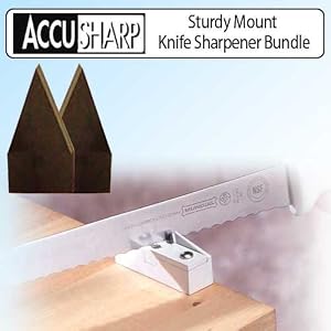 Accusharp 004 Sturdy Mount Knife Sharpener Bundle With Accusharp 003 Sturdy Mount... by 