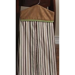 Bedtime Originals Baby Zoo Diaper Stacker - Chocolate