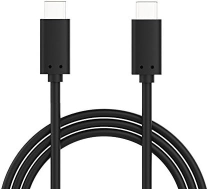 USB 2.0 Type C (USB-C) to USB Type-C Male Charging Cable and Data Sync Cord for Samsung Galaxy S8, Plus, Google Pixel XL, LG V20, G6, HTC 11, New MacBook, Moto Z, HP Elite X3 and Type-C Phone (C-C 1M)