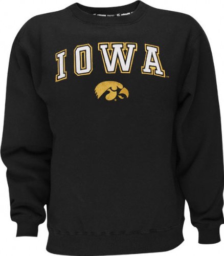 Buy Iowa Hawkeyes -Black- Automatic Fleece Crewneck Sweatshirt