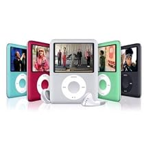 iclic - Silver color. 4 GB Media Player  MP3/4 Lecteur Mini SD Ecran 1.8"  Features: 1.  Rotate touch key 2.  1.8' full color display screen; 3.  Supports MP3/WMA music format, supports movie in AVI format.View photos in JPG format; 4.   recorder, built-in FM radio.    5.   E-book , Game, Telephone book function.     6.   Multi-languages display. 7.   280mAh Lion rechargeable battery 4-6hours for muic playback, 2 hours for Video playing. 8.   Flash capability from 128MB to 4GB 9.   Earphone jack:3.5mm,  Mini 30 pin USB. 10. Dimensions: 70* 56* 8mm ,Accessory: USB cable, installation disk, earphone, user manual,charger .  Kit includes : 4 GB MultiMedia Player St&eacute;r&eacute;o earphone.    USB cable. CD driver. Wall power adapter .
