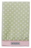 Baby Star Confetti Diaper Burp - Green Pink