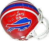Marv Levy signed Buffalo Bills Replica Mini Helmet HOF 01