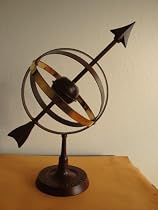 Iron / Brass Armillary Sphere Globe Antique Finish 13"