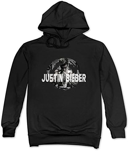CAILING Men's Justin Bieber Purpose Tour 2016 Custom Hoodie Black M