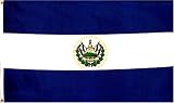 El Salvador National Country Flag - 3 foot by 5 foot Polyester (New)