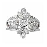 3/4ct tw diamond romantic right hand ring (Platinum)