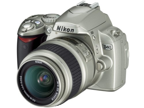 Nikon デジタル一眼レフカメラ D40 レンズキット シルバー D40SLK