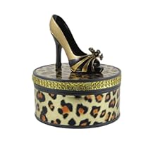 Animal Print Shoe Jewelry Box Brown Leopard Print Animal Print Shoe Jewelry Box Brown Leopard Print
