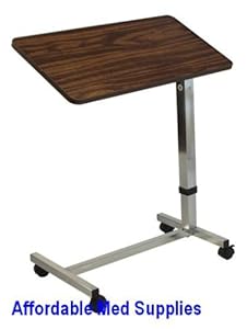 Hospital Overbed/Over Bed Tilt Top Table/Computer Tray