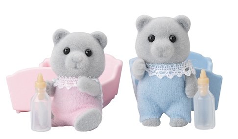 Sylvanian Families Grey Bear Baby