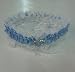 Blue Ribbon Garter with Silver Heart