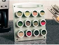 Kamenstein 12 Tin Magnetic Spice Rack