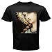 Black T-Shirt of Mother Mary Stained Glass Window (Catholic, Madonna, Blessed Virgin Mary, Notre Dame, Nuestra Senora, Nossa Senhora)
