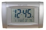 Radio Controlled Digital Wall or Desk Clock 24cm x 16cm with Date Month Day & Temperature