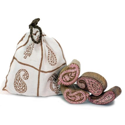 Wood Block Stamps - Paisleys - Fair Trade