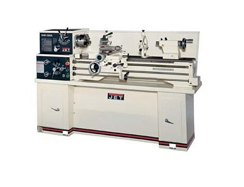 Jet 321357A GHB-1340A 13-Inch Swing by 40-Inch between Centers Geared Head Benchtop Metalworking Lathe (shown with optional stand part number 321443AK), 230-Volt 1 Phase