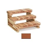 Redwood Three Tier Piano Key Steps Size: 48