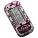 Crystal Hard PINK Cover Case with CHECKERED Design With Clear Belt Clip For Samsung Exclaim M550 Sprint[WCM479]